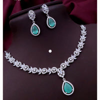 Akruti Collection Shimmering American Diamond Necklace Set