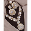 Akruti Collection Ethnic Kundan Stone Statement Necklace Set