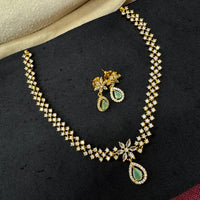Akruti Collection Royal Crystal And Austrian Stone Necklace Set