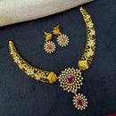 Akruti Collection Royal Crystal And Austrian Stone Necklace Set