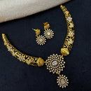 Akruti Collection Royal Crystal And Austrian Stone Necklace Set