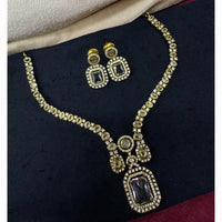 Akruti Collection Royal Crystal And Austrian Stone Necklace Set