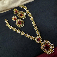 Akruti Collection Royal Crystal And Austrian Stone Necklace Set