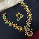 Akruti Collection Royal Crystal And Austrian Stone Necklace Set