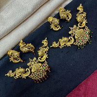 Akruti Collection Royal Pota And Austrian Stone Pendant Set