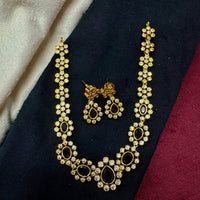 Akruti Collection Designer Pota Stone Necklace Set