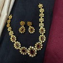 Akruti Collection Designer Pota Stone Necklace Set