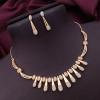 Akruti Collection Antique Finish Austrian Stone Necklace Set