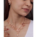 Akruti Collection Antique Finish Austrian Stone Necklace Set