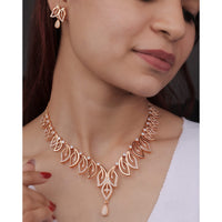 Akruti Collection Antique Finish Austrian Stone Necklace Set