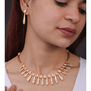 Akruti Collection Antique Finish Austrian Stone Necklace Set