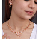 Akruti Collection Antique Finish Austrian Stone Necklace Set