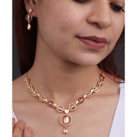 Akruti Collection Antique Finish Austrian Stone Necklace Set