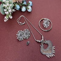 Akruti Collection Royal 2 Tone Plated Ethnic Combo Set