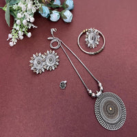 Akruti Collection Royal 2 Tone Plated Ethnic Combo Set