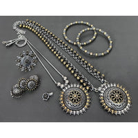 Akruti Collection Royal 2 Tone Plated Ethnic Combo Set