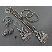 Akruti Collection Royal 2 Tone Plated Ethnic Combo Set