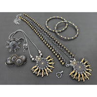 Akruti Collection Royal 2 Tone Plated Ethnic Combo Set