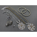 Akruti Collection Royal 2 Tone Plated Ethnic Combo Set