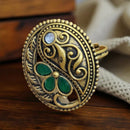 Akruti Collection Designer Pota Stone Statement Ring