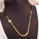 Akruti Collection Elegant Austrian Stone Black Beads Mangalsutra