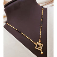 Akruti Collection Elegant Austrian Stone Black Beads Mangalsutra