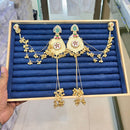 Akruti Collection Classic Kundan Stone And Ghungroo Kashmiri Long Dangler Earrings
