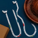 Akruti Collection Premium Handcrafted Akruti Stone Payal \ Anklet 