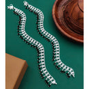 Akruti Collection Premium Handcrafted Akruti Stone Meenakari Payal \ Anklet 