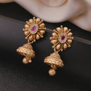 Akruti Collection Traditional Pota And Austrian Stone Beaded Jhumki Earrings