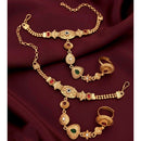 Akruti Collection Royal Pota Stone Designer Hand Harness