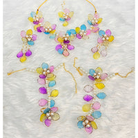 Akruti Collection Elegant Floral Jewellery Combo Set