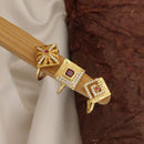 Akruti Collection Stylish Austrian Stone 3 Piece Adjustable Ring Combo