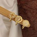 Akruti Collection Stylish Austrian Stone 3 Piece Adjustable Ring Combo