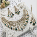 Akruti Collection Graceful American Diamond Necklace Set