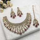 Akruti Collection Graceful American Diamond Necklace Set
