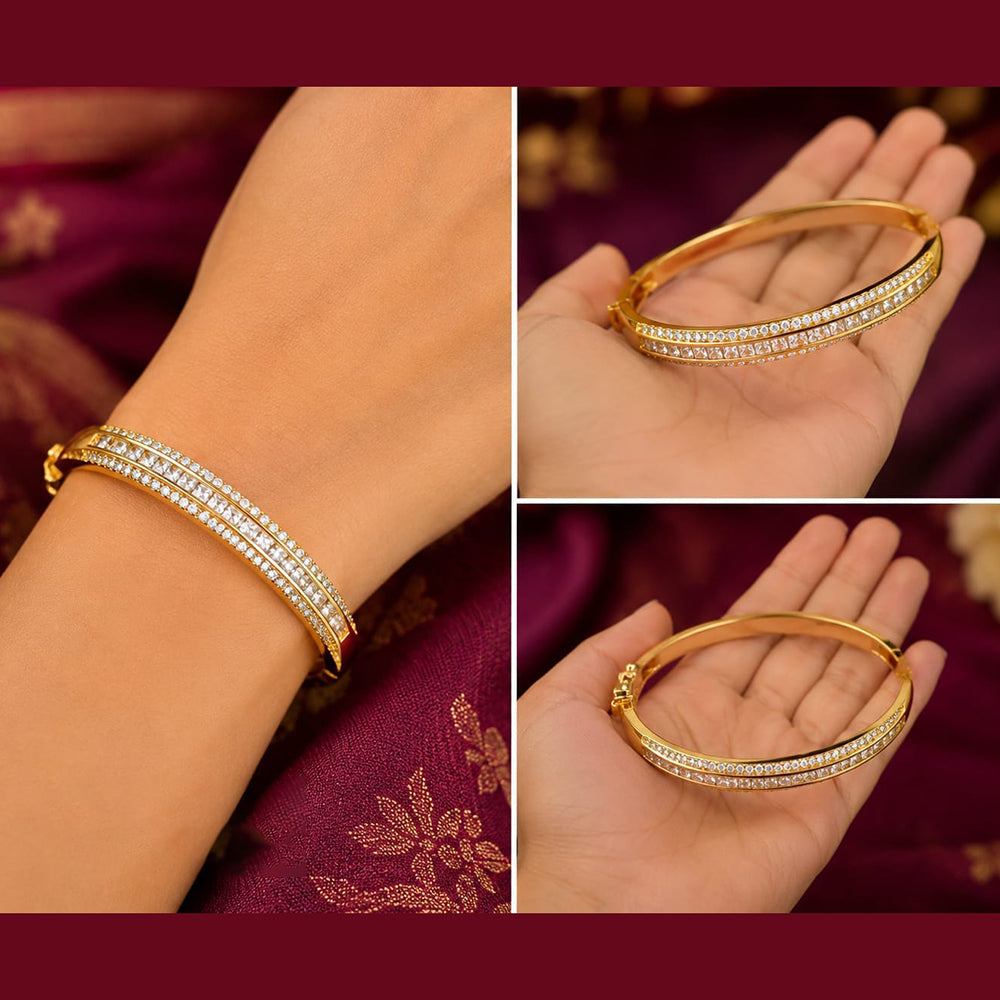 Akruti Collection Elegant Austrian Stone Openable Bracelet