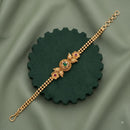 Akruti Collection Royal Pota Stone And Pearl Adjustable Bracelet