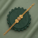 Akruti Collection Royal Pota Stone And Pearl Adjustable Bracelet