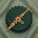 Akruti Collection Royal Pota Stone And Pearl Adjustable Bracelet