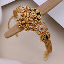 Akruti Collection Royal Pota Stone And Pearl Adjustable Bracelet