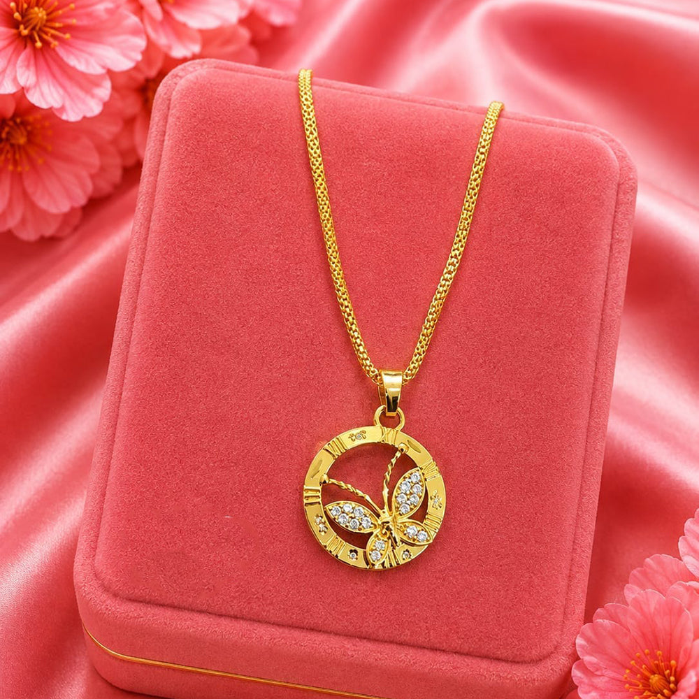 Akruti Collection Austrain Stone Chain Pendant