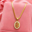 Akruti Collection Austrain Stone Chain Pendant