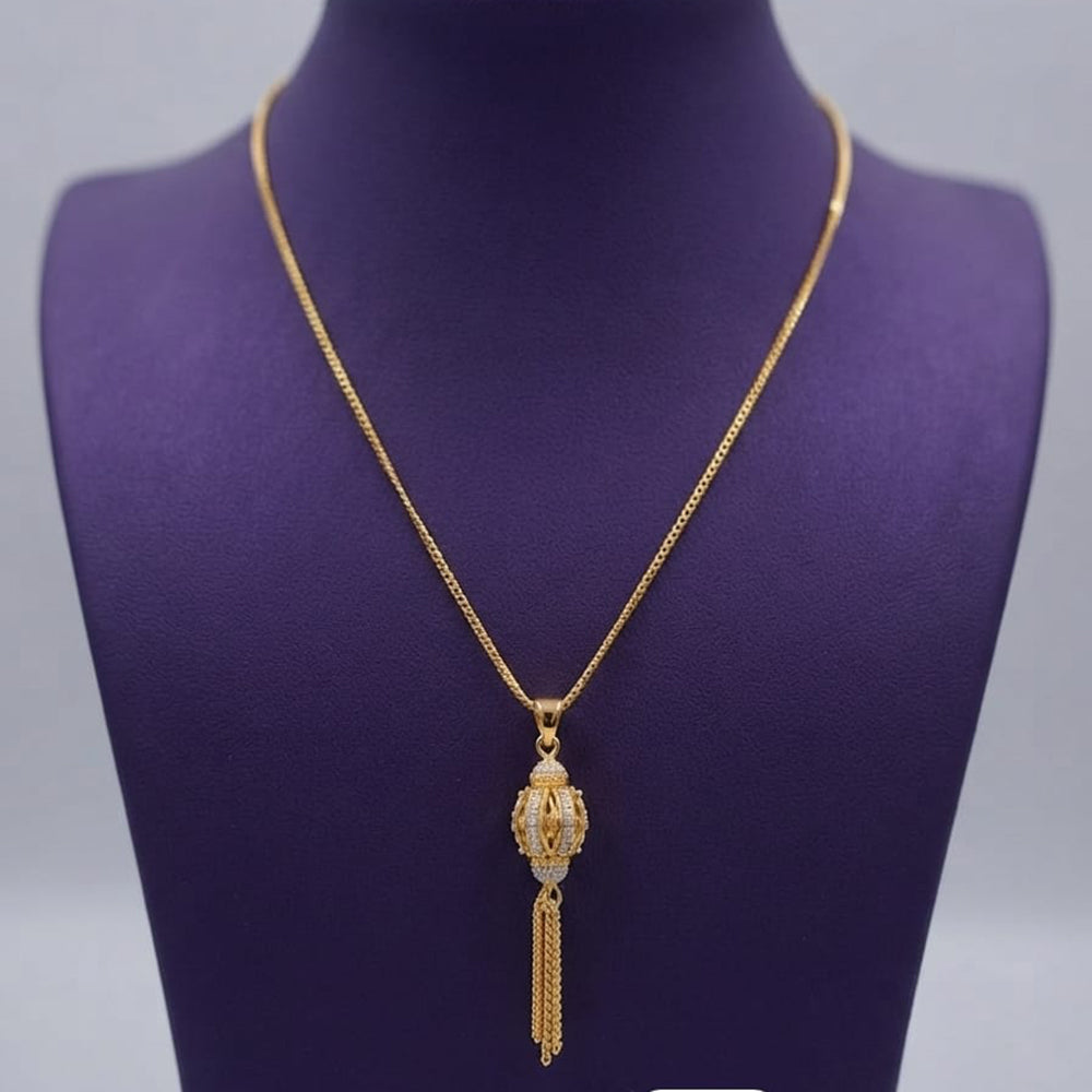 Akruti Collection Austrain Stone Chain Pendant