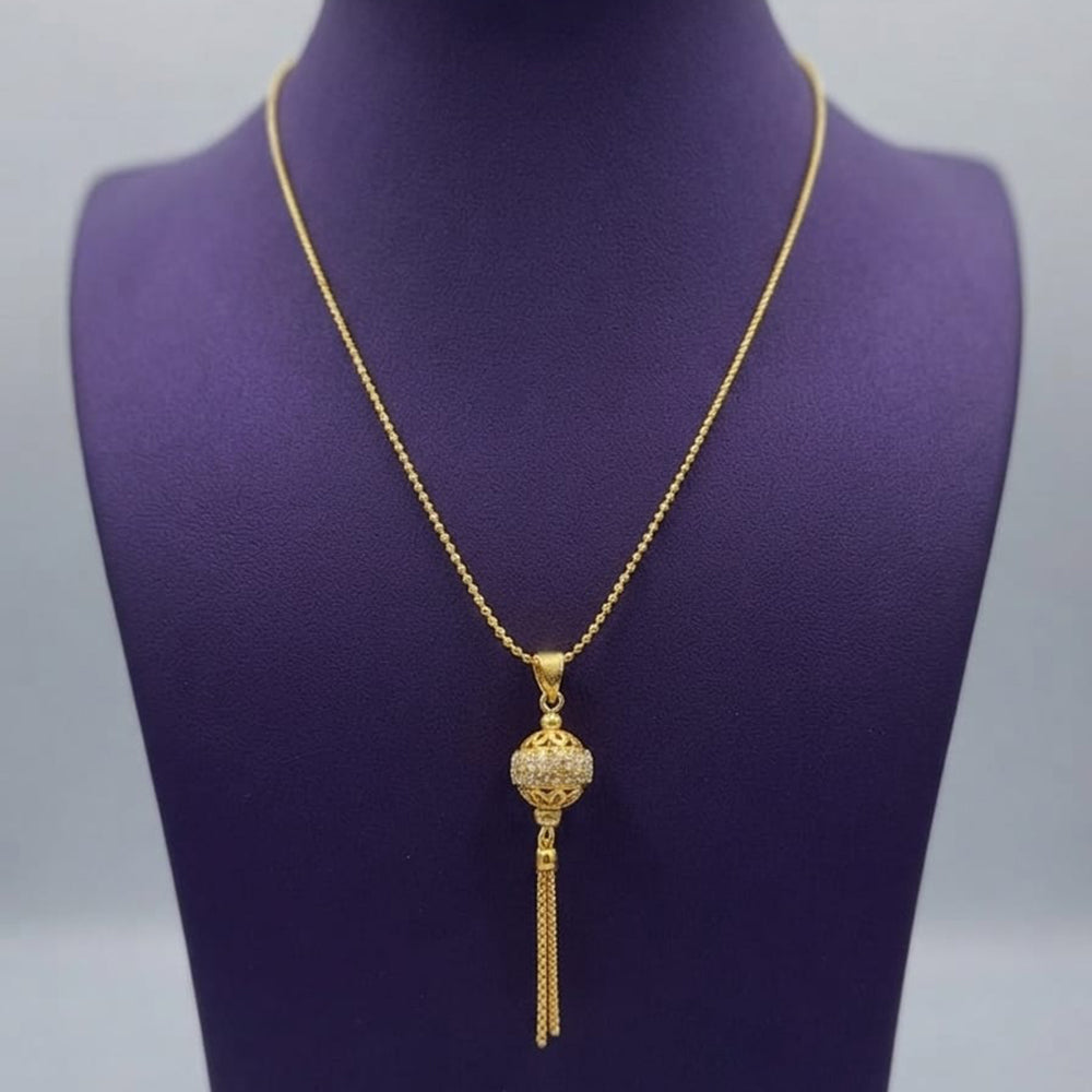 Akruti Collection Austrain Stone Chain Pendant