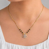 Akruti Collection Classic Austrian Stone Designer Mangalsutra