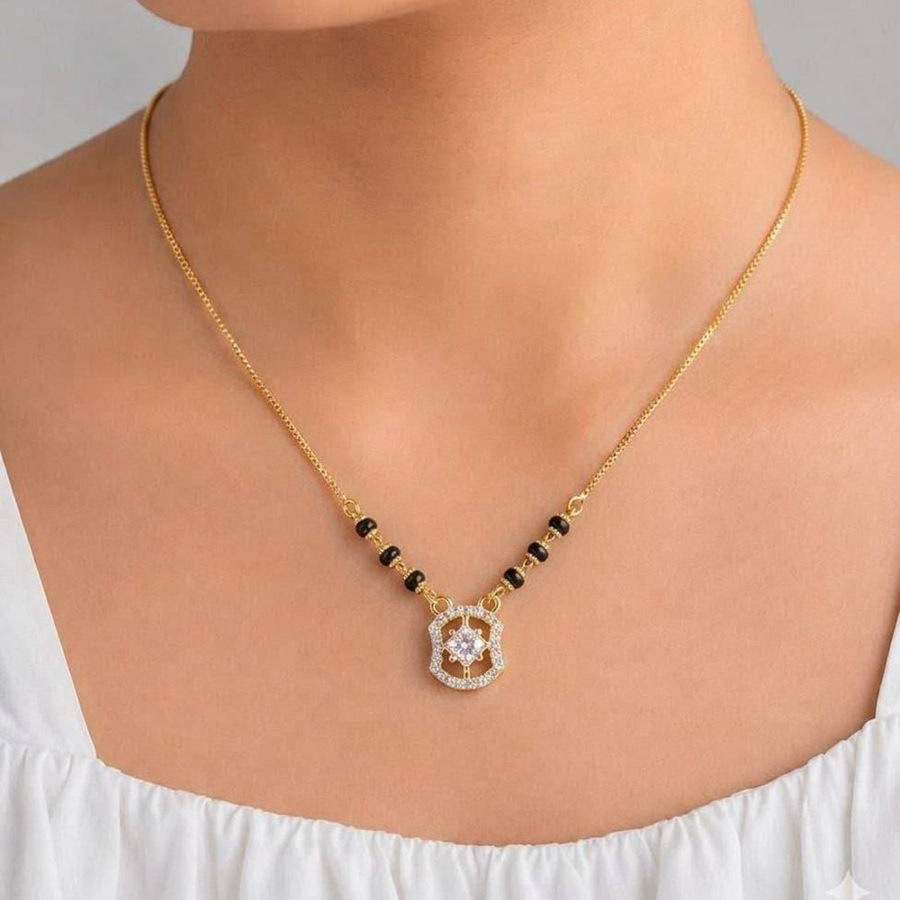 Akruti Collection Classic Austrian Stone Designer Mangalsutra