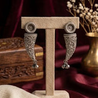 Akruti Collection Premium Look Oxidised Plated Pearl Dangler Earrings