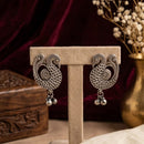 Akruti Collection Classic Oxidised Plated Ghungroo Dangler Earrings