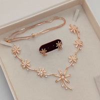 Akruti Collection Antique Finish Austrian Stone Necklace Set